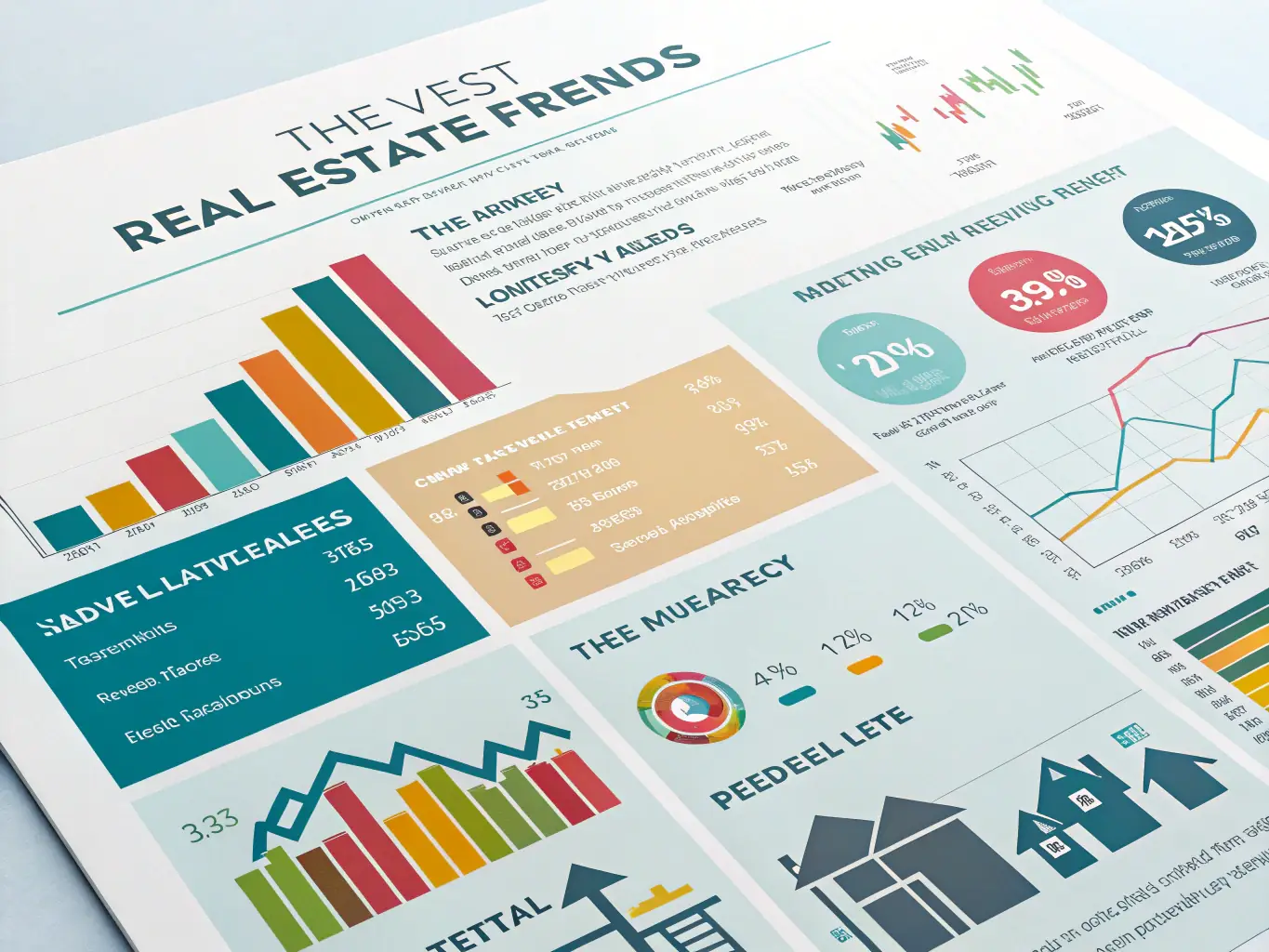 A detailed infographic showing Swiss real estate market trends and statistics.